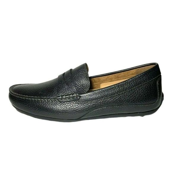 Florsheim Men\'s Black Tumble Madrid Penny Loafers